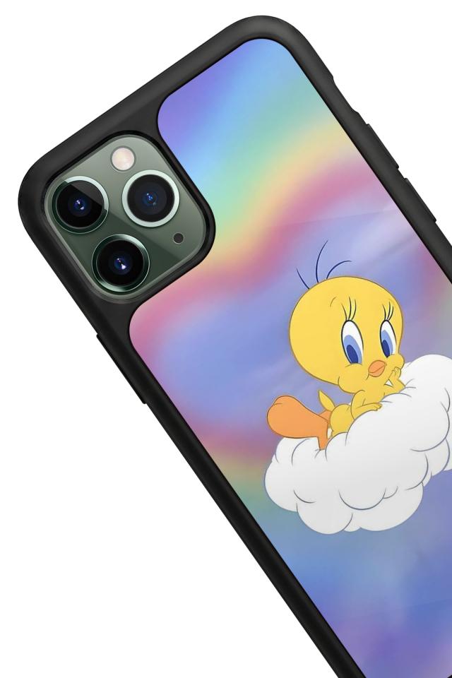 iPhone 11 Pro Uyumlu Tweety Tasarımlı Glossy Premium Kılıf