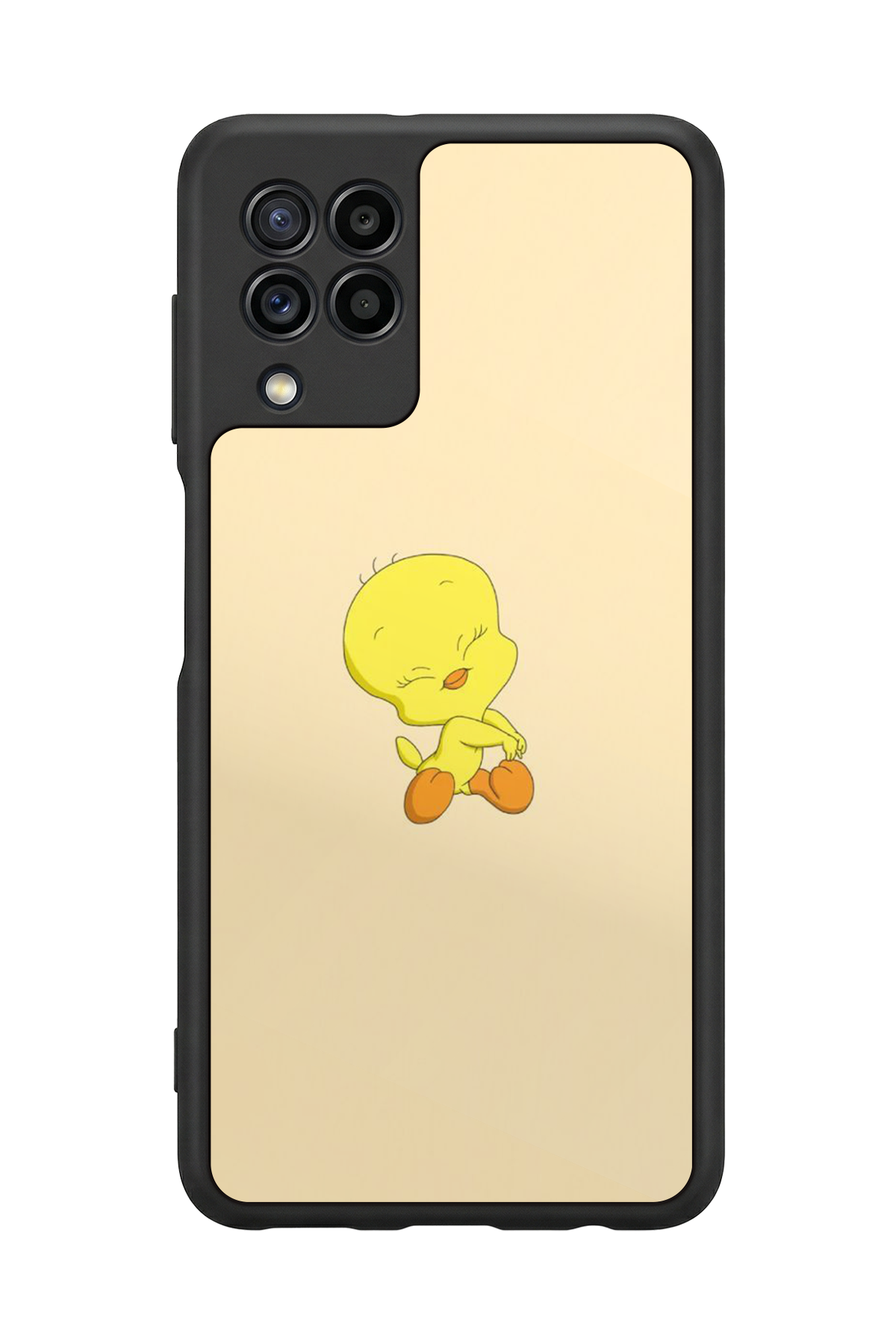 Samsung Galaxy M22 Uyumlu Tweety Tasarımlı Glossy Premium Kılıf