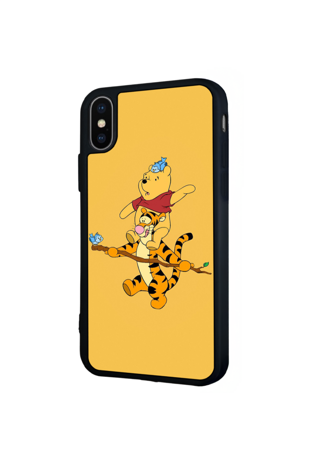 iPhone X/ XS Uyumlu Winnie Tasarımlı Glossy Premium Kılıf
