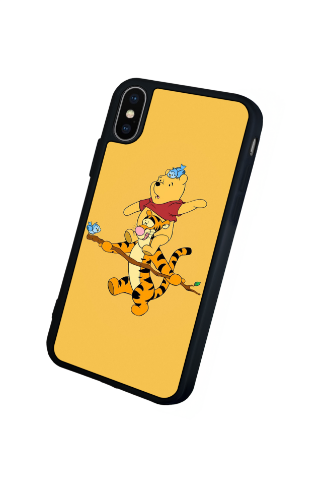 iPhone X/ XS Uyumlu Winnie Tasarımlı Glossy Premium Kılıf