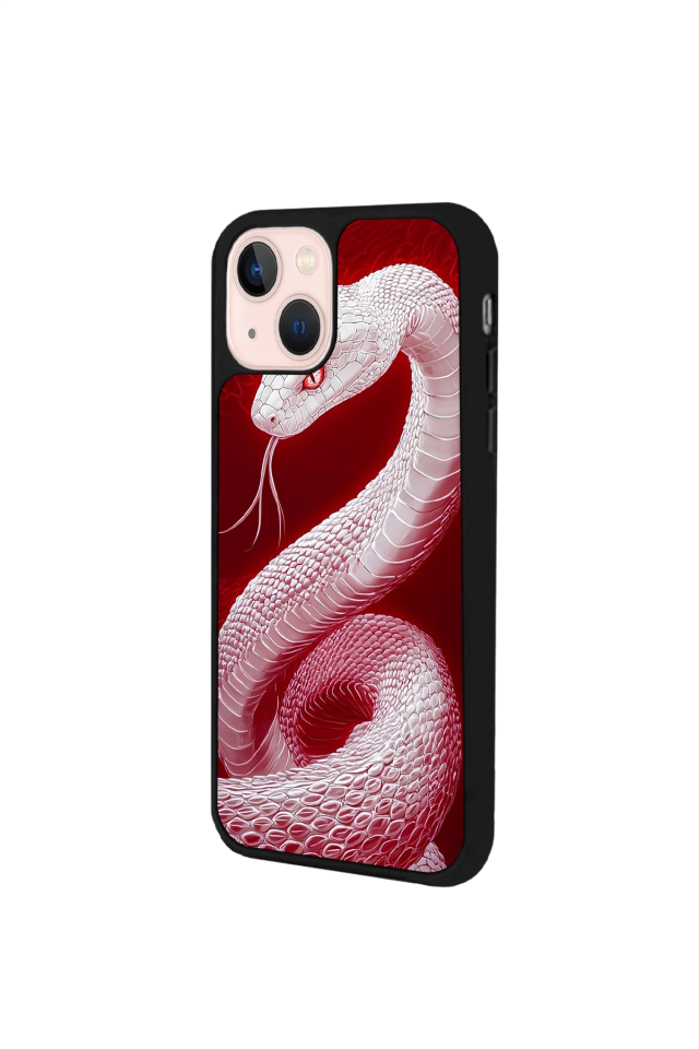 iPhone 14 Plus Uyumlu Yılan Tasarımlı Glossy Premium Kılıf