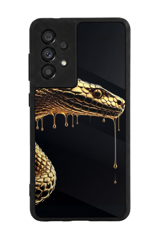 Samsung Galaxy A73 Uyumlu Yılan Tasarımlı Glossy Premium Kılıf