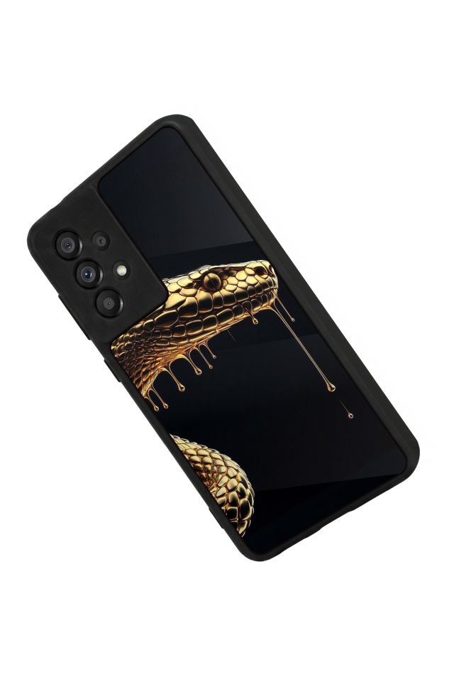 Samsung Galaxy A73 Uyumlu Yılan Tasarımlı Glossy Premium Kılıf
