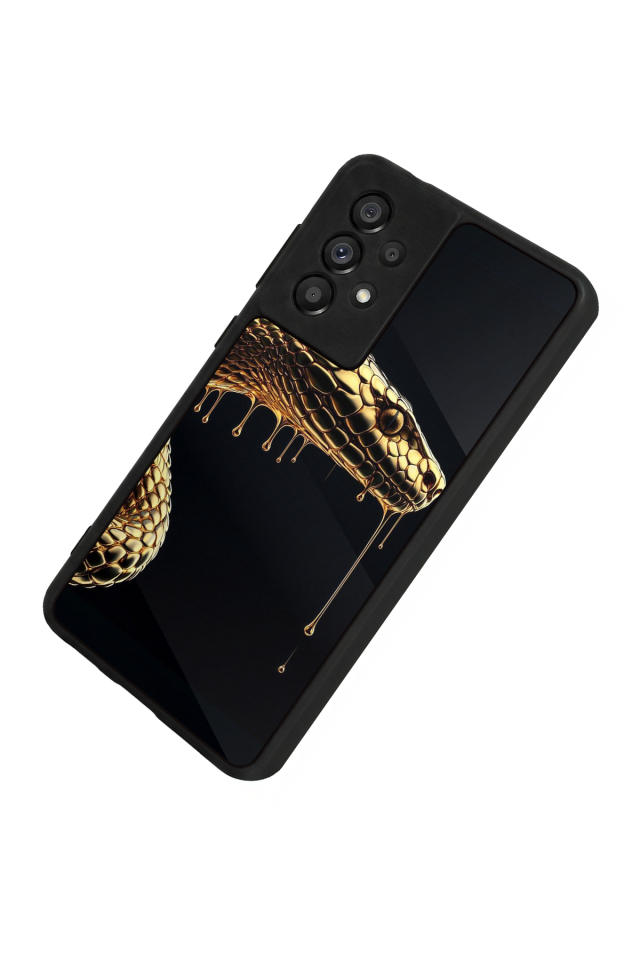 Samsung Galaxy A73 Uyumlu Yılan Tasarımlı Glossy Premium Kılıf