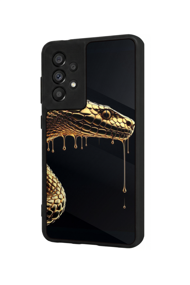 Samsung Galaxy A73 Uyumlu Yılan Tasarımlı Glossy Premium Kılıf