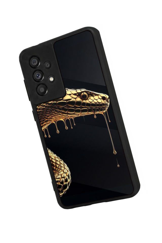 Samsung Galaxy A73 Uyumlu Yılan Tasarımlı Glossy Premium Kılıf