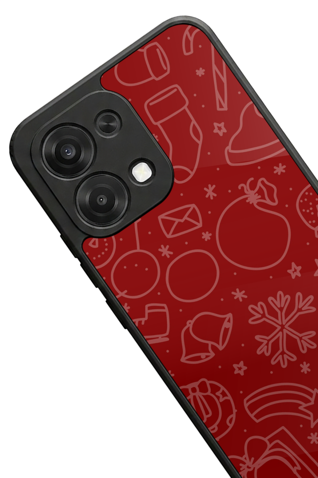 Oppo A6 Pro Uyumlu Yilbasi Christmas Tasarımlı Glossy Premium Kılıf