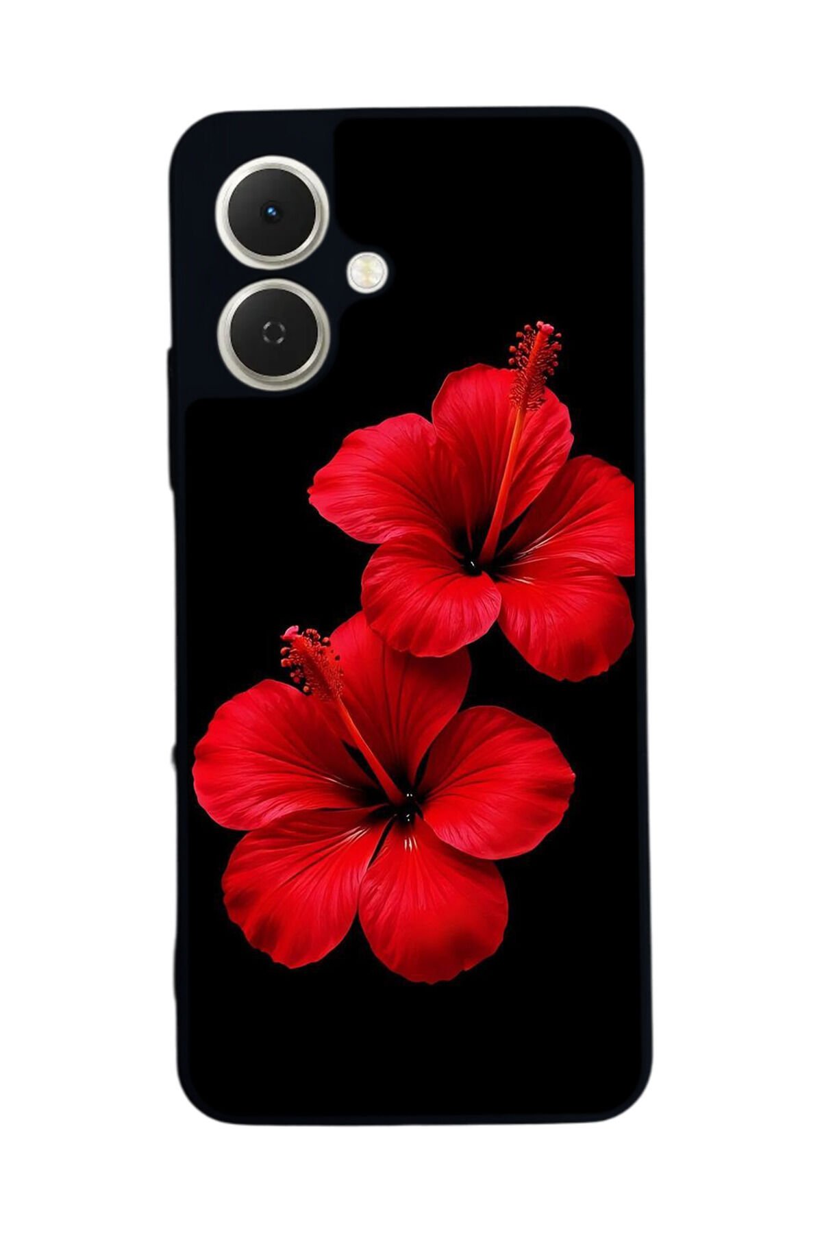 Tecno Spark GO 2 Uyumlu Cicek Tasarımlı Glossy Premium Kılıf