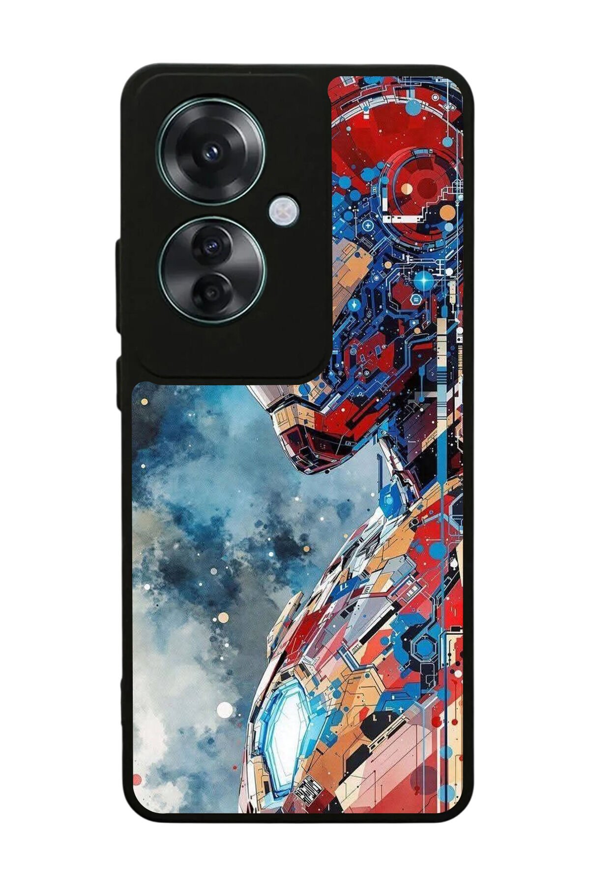 Oppo Reno 11F Uyumlu Iron Man ( Demir Adam ) Tasarımlı Glossy Premium Kılıf