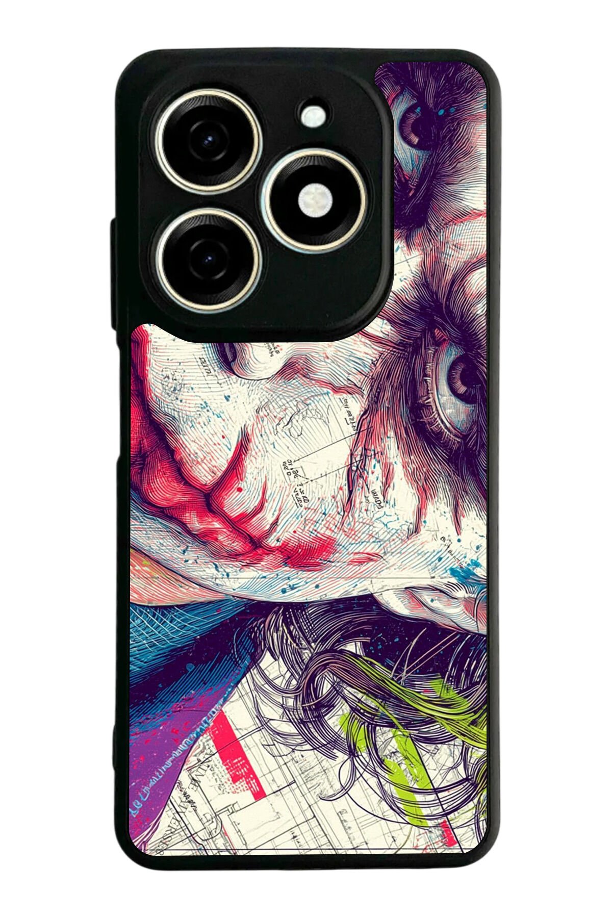 Infınıx Smart 8 Pro Uyumlu Joker Tasarımlı Glossy Premium Kılıf