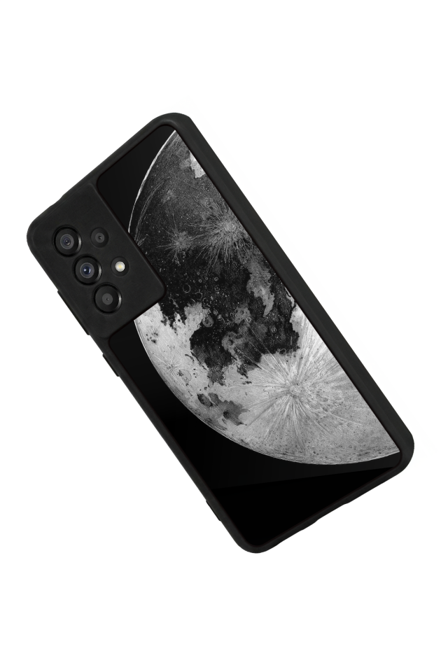 Samsung Galaxy A73 Uyumlu Ay Tasarımlı Glossy Premium Kılıf