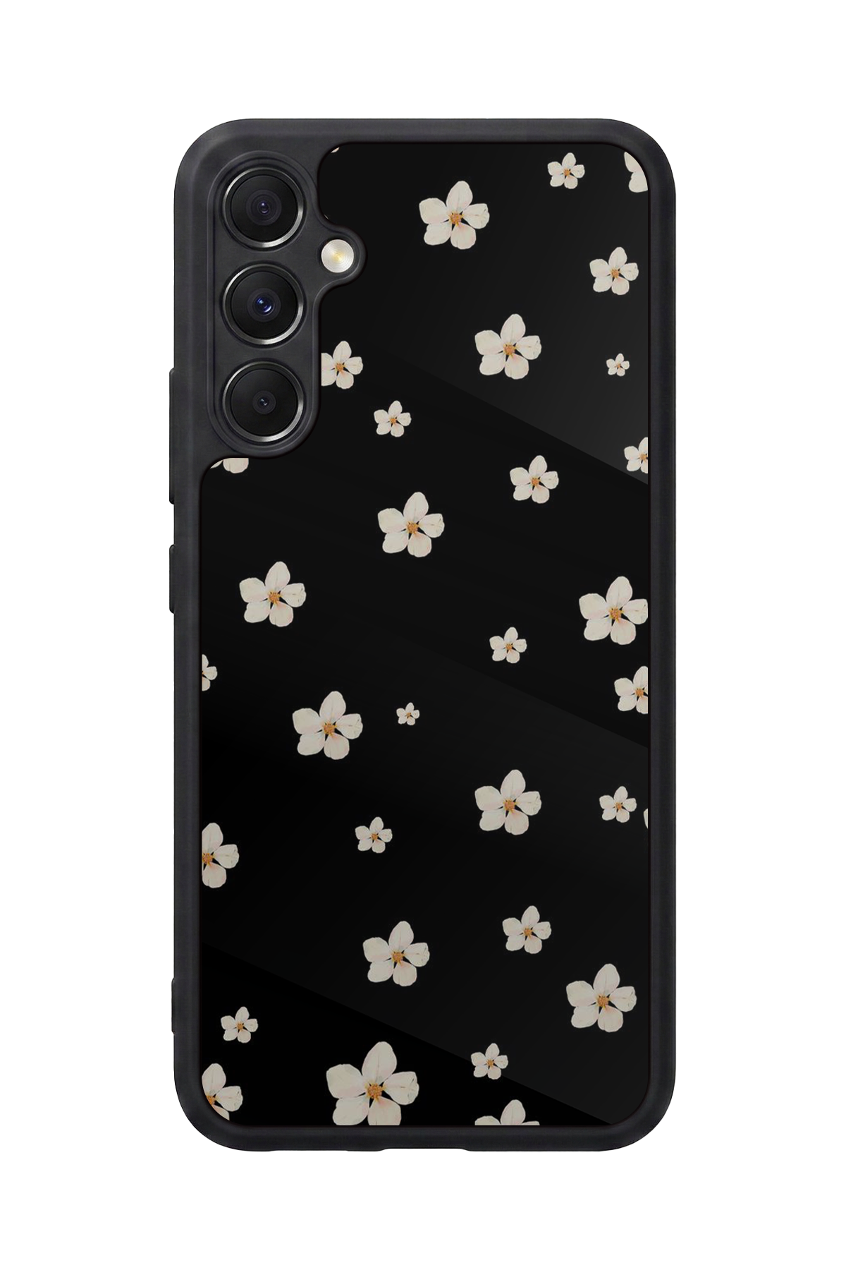 Samsung Galaxy M34 Uyumlu Cicek Tasarımlı Glossy Premium Kılıf