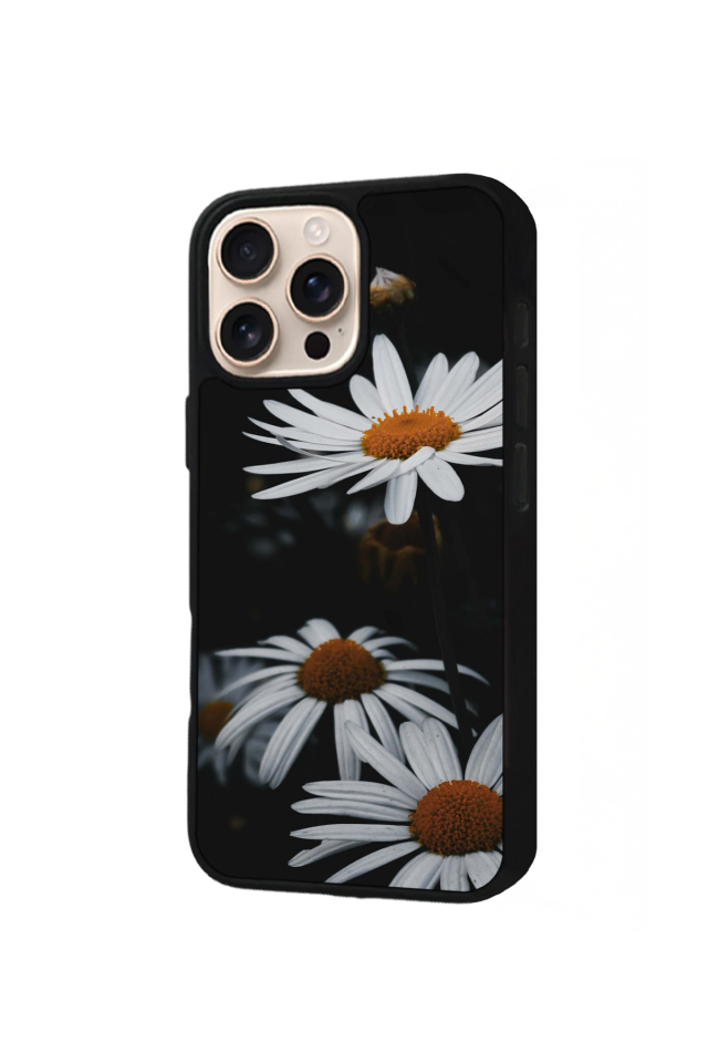 iPhone 14 Pro Uyumlu Cicek Tasarımlı Glossy Premium Kılıf