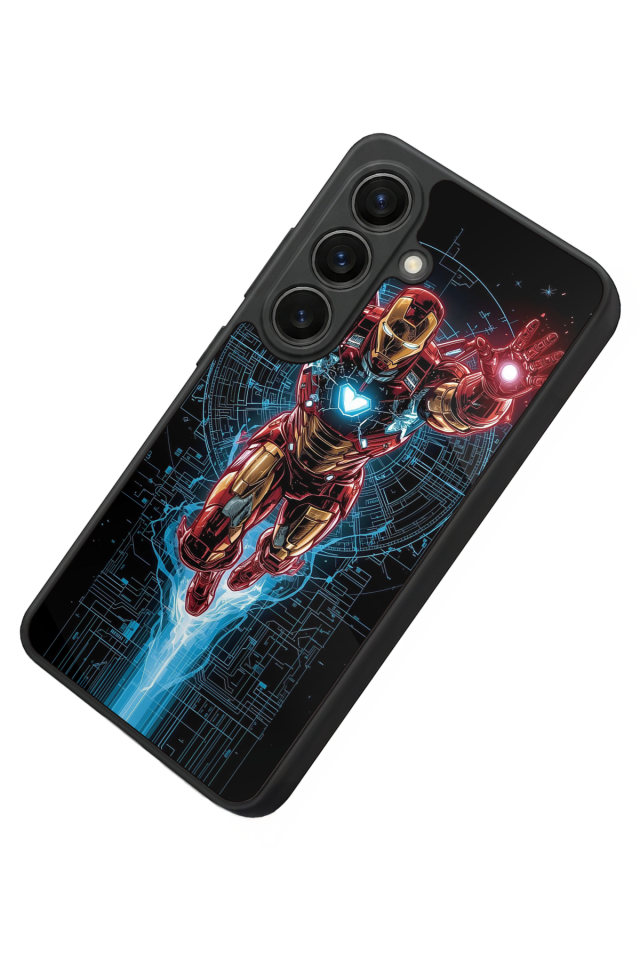 Samsung Galaxy S26 Uyumlu Iron Man ( Demir Adam ) Tasarımlı Glossy Premium Kılıf