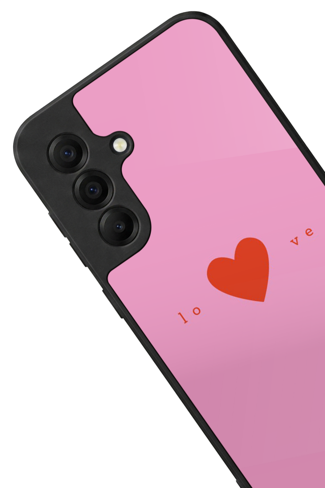Samsung Galaxy A17 Uyumlu Kalp Love Tasarımlı Glossy Premium Kılıf