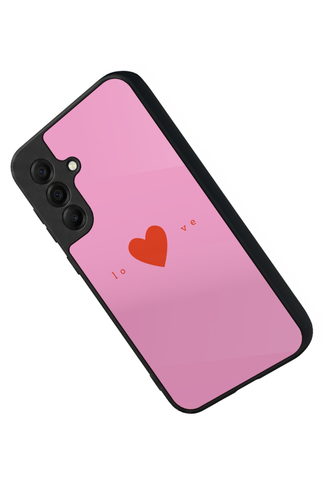 Samsung Galaxy A17 Uyumlu Kalp Love Tasarımlı Glossy Premium Kılıf