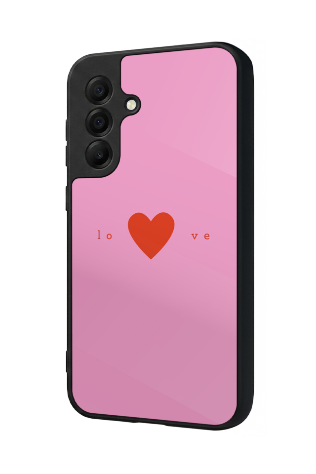 Samsung Galaxy A17 Uyumlu Kalp Love Tasarımlı Glossy Premium Kılıf