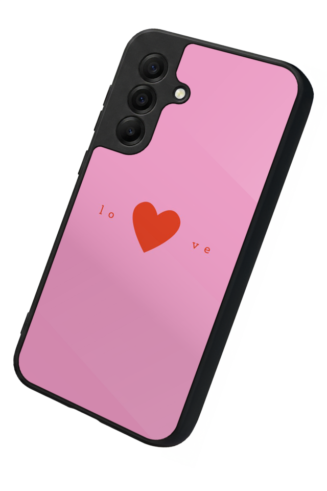 Samsung Galaxy A17 Uyumlu Kalp Love Tasarımlı Glossy Premium Kılıf