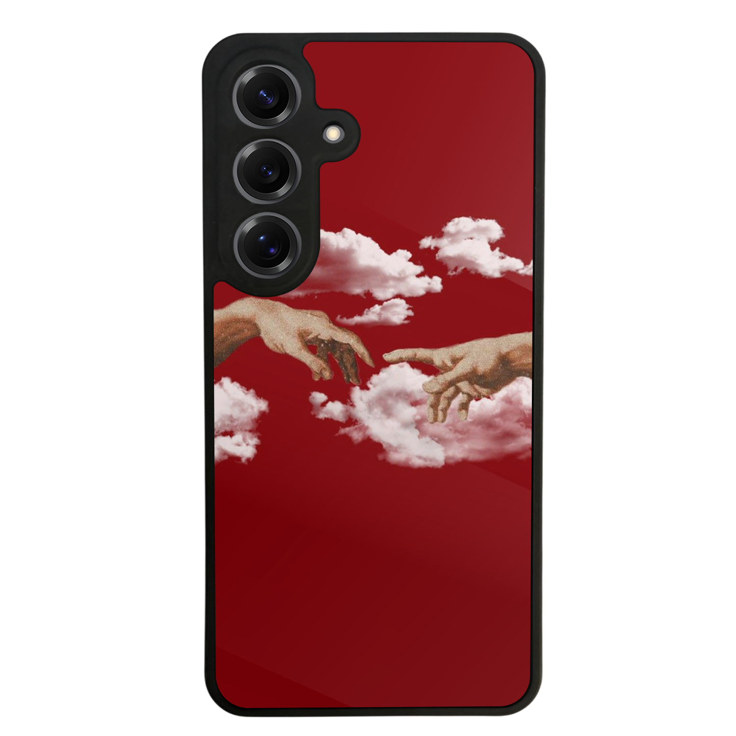 Samsung Galaxy S25 Uyumlu Kirmizi Tasarımlı Glossy Premium Kılıf
