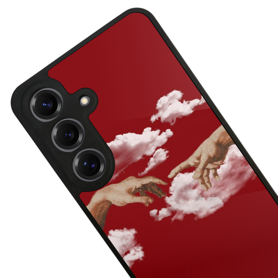 Samsung Galaxy S25 Uyumlu Kirmizi Tasarımlı Glossy Premium Kılıf