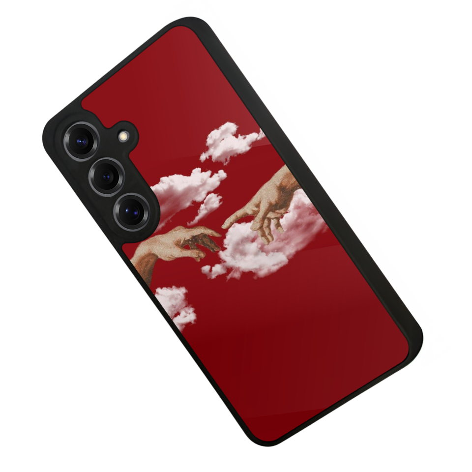 Samsung Galaxy S25 Uyumlu Kirmizi Tasarımlı Glossy Premium Kılıf