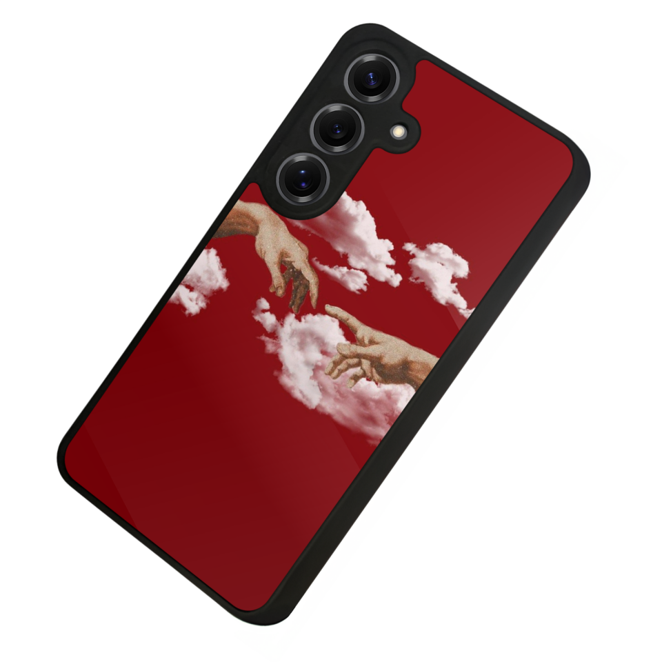 Samsung Galaxy S25 Uyumlu Kirmizi Tasarımlı Glossy Premium Kılıf