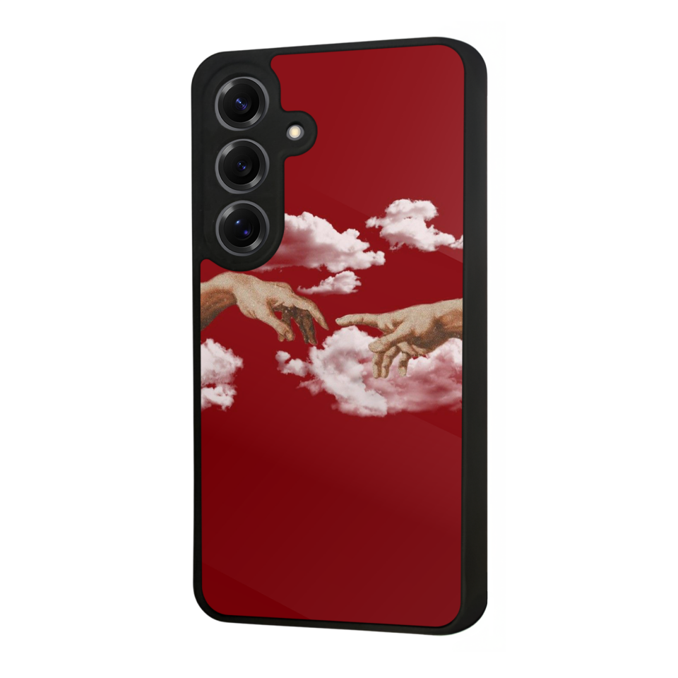 Samsung Galaxy S25 Uyumlu Kirmizi Tasarımlı Glossy Premium Kılıf