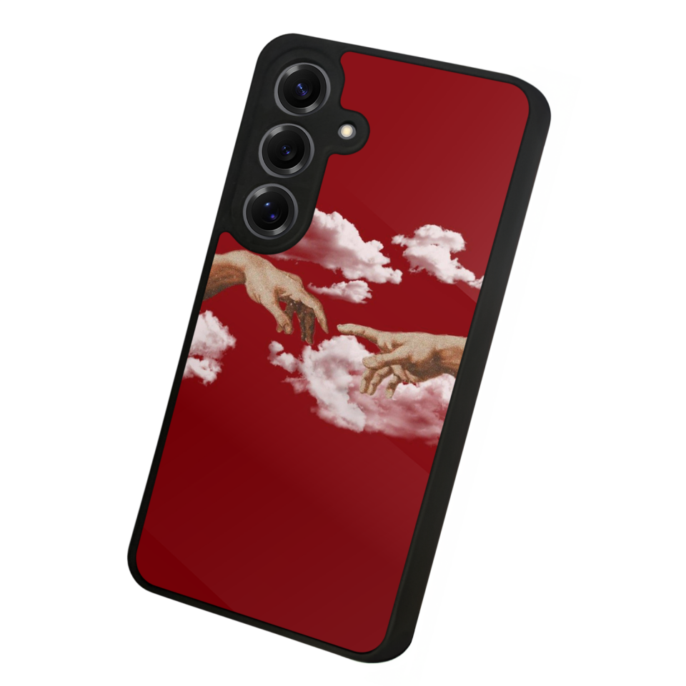 Samsung Galaxy S25 Uyumlu Kirmizi Tasarımlı Glossy Premium Kılıf