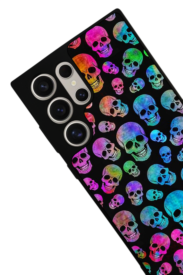 Samsung Galaxy S24 Ultra Uyumlu KuruKafa Tasarımlı Glossy Premium Kılıf