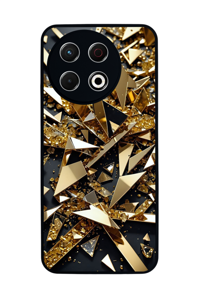 Tecno Spark 30 Pro Uyumlu Mermer Marble Tasarımlı Glossy Premium Kılıf