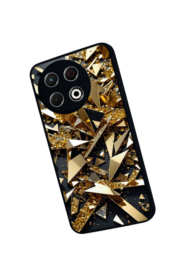 Tecno Spark 30 Pro Uyumlu Mermer Marble Tasarımlı Glossy Premium Kılıf