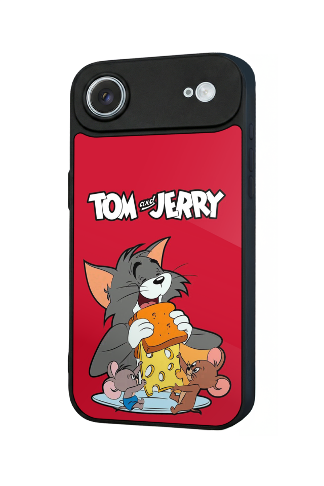 iPhone 17 Air Uyumlu Tom And Jerry Tasarımlı Glossy Premium Kılıf
