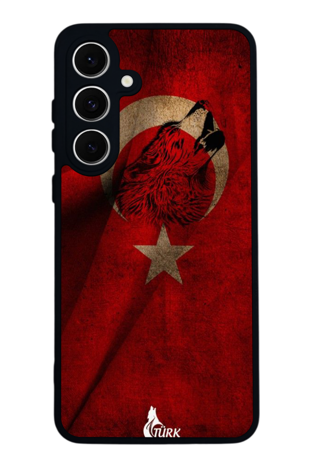 Samsung Galaxy S24 FE Uyumlu Türk Bayragi Tasarımlı Glossy Premium Kılıf