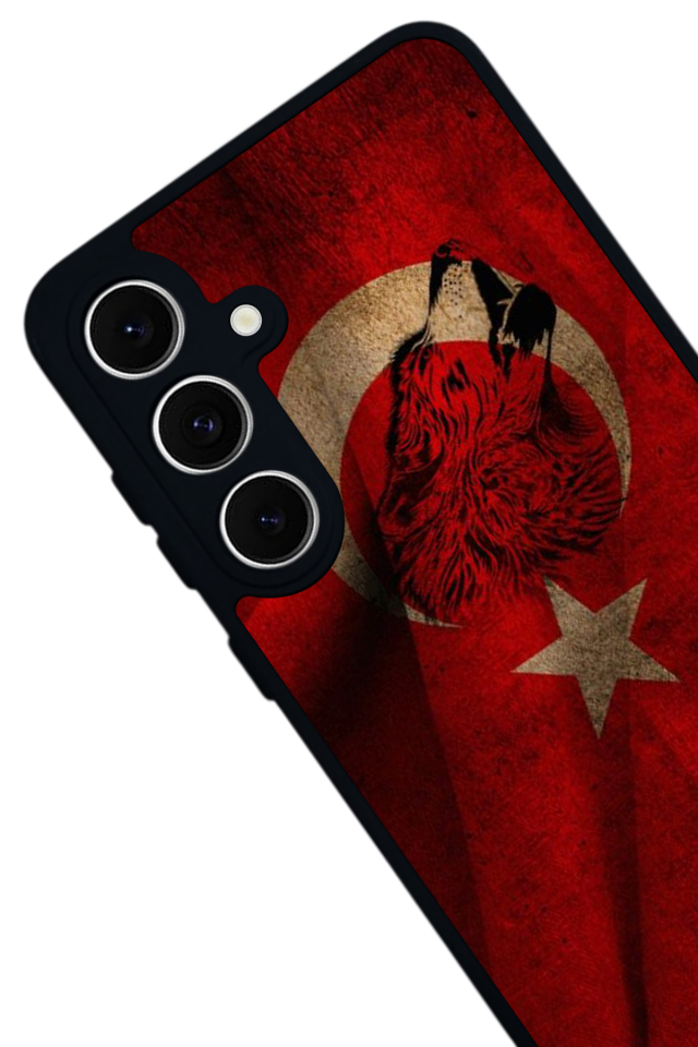 Samsung Galaxy S24 FE Uyumlu Türk Bayragi Tasarımlı Glossy Premium Kılıf