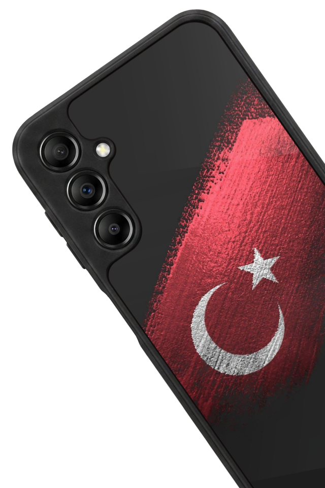 Samsung Galaxy A14 Uyumlu Türk Bayragi Tasarımlı Glossy Premium Kılıf