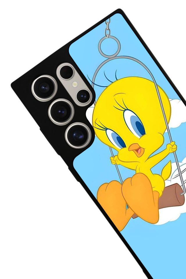 Samsung Galaxy S23 Ultra Uyumlu Tweety Tasarımlı Glossy Premium Kılıf