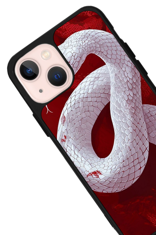 iPhone 14 Plus Uyumlu Yılan Tasarımlı Glossy Premium Kılıf