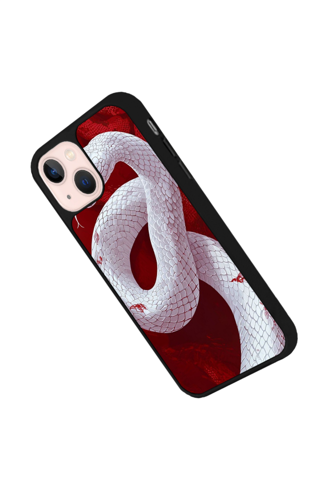 iPhone 14 Plus Uyumlu Yılan Tasarımlı Glossy Premium Kılıf