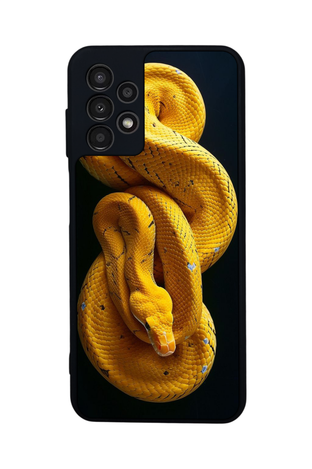 Samsung Galaxy A23 Uyumlu Yılan Tasarımlı Glossy Premium Kılıf