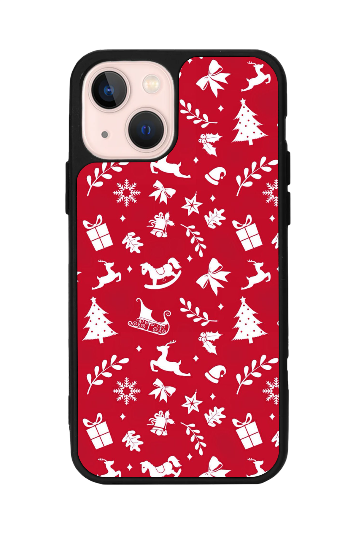 iPhone 13 Mini Uyumlu Yilbasi Christmas Tasarımlı Glossy Premium Kılıf