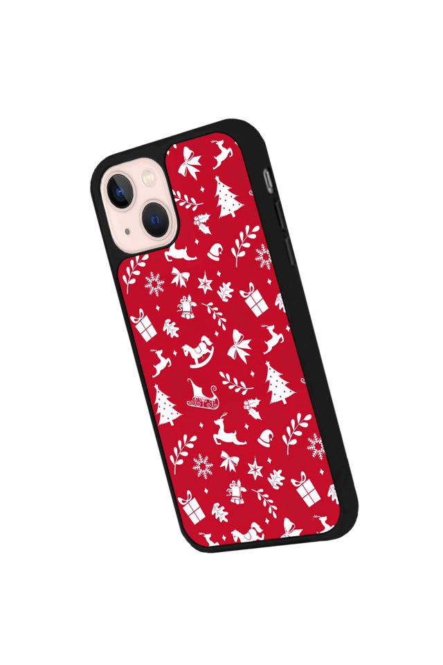 iPhone 13 Mini Uyumlu Yilbasi Christmas Tasarımlı Glossy Premium Kılıf