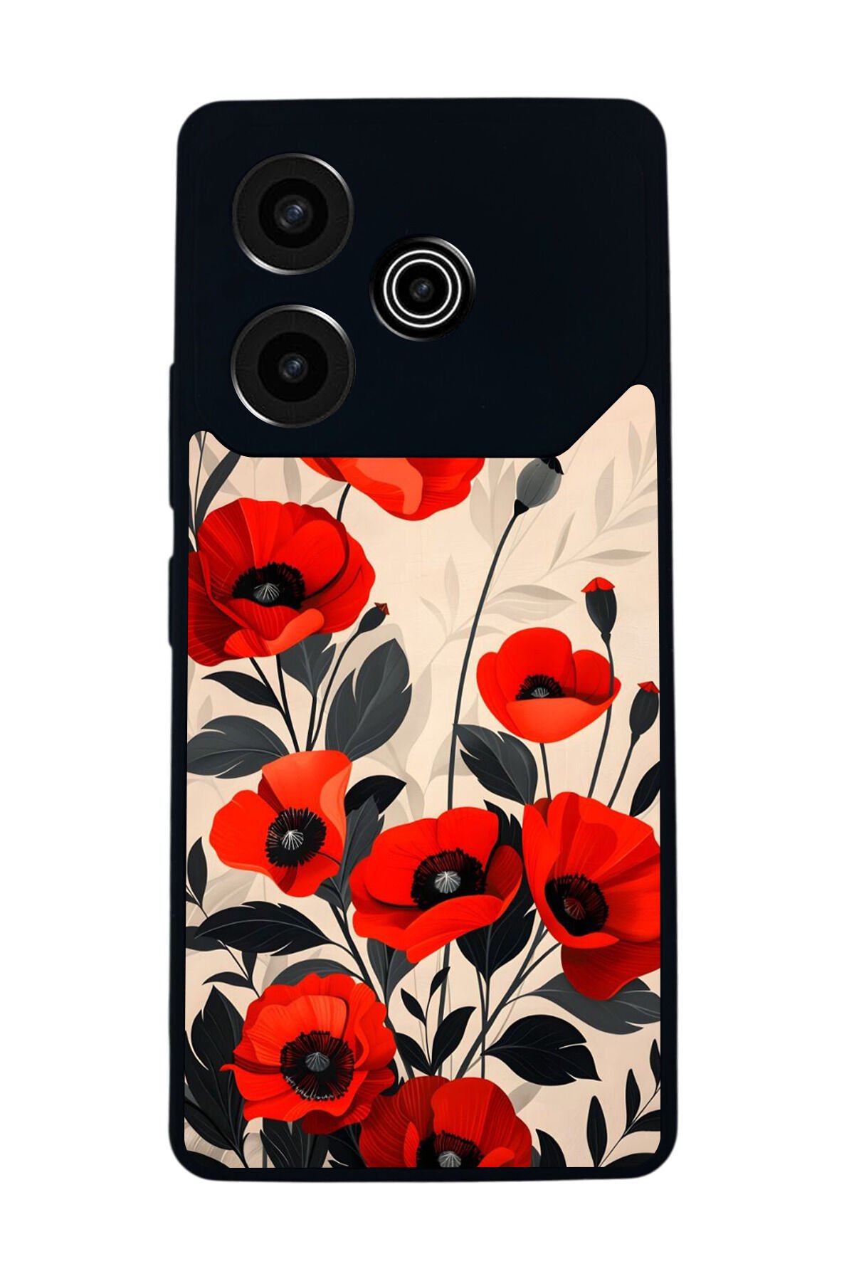 Tecno Pova 6 Uyumlu Floral Tasarımlı Glossy Premium Kılıf
