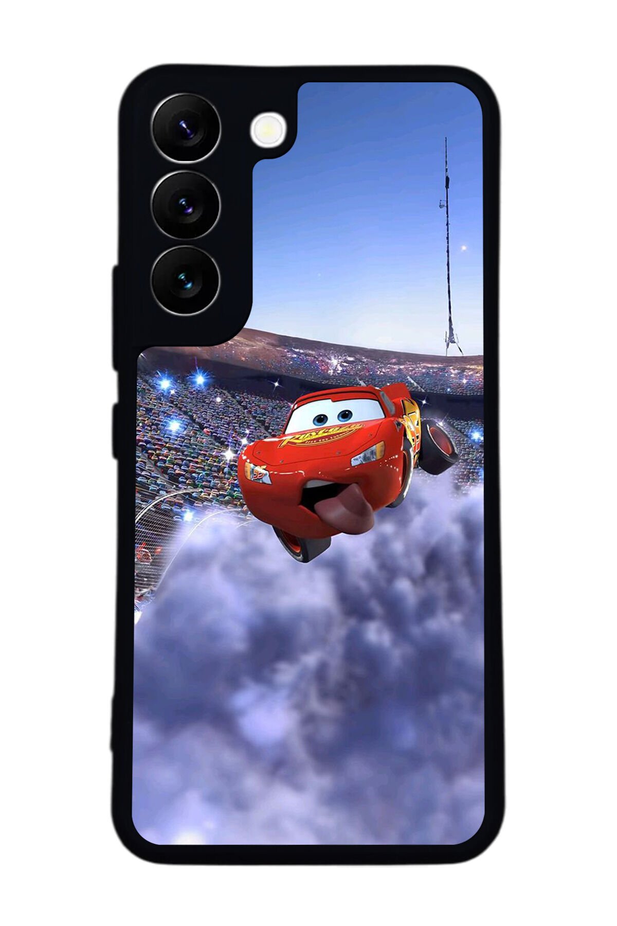 Samsung Galaxy S22 Uyumlu Şimsek McQueen Tasarımlı Glossy Premium Kılıf