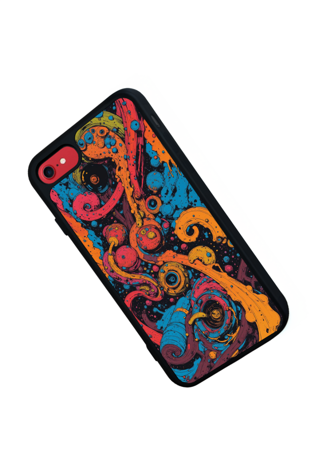 iPhone 8 Uyumlu Abstract Tasarımlı Glossy Premium Kılıf