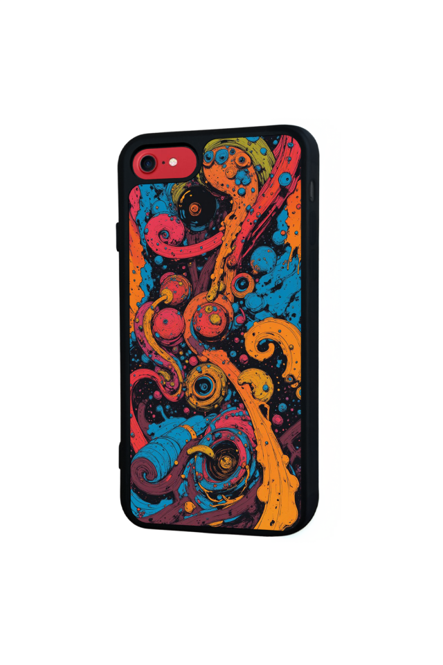 iPhone 8 Uyumlu Abstract Tasarımlı Glossy Premium Kılıf
