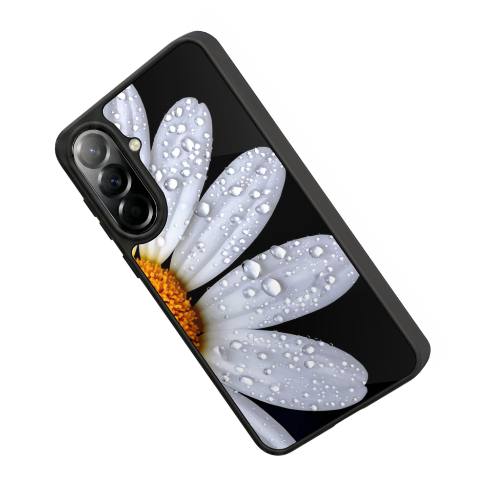 Samsung Galaxy A37 Uyumlu Cicek Tasarımlı Glossy Premium Kılıf