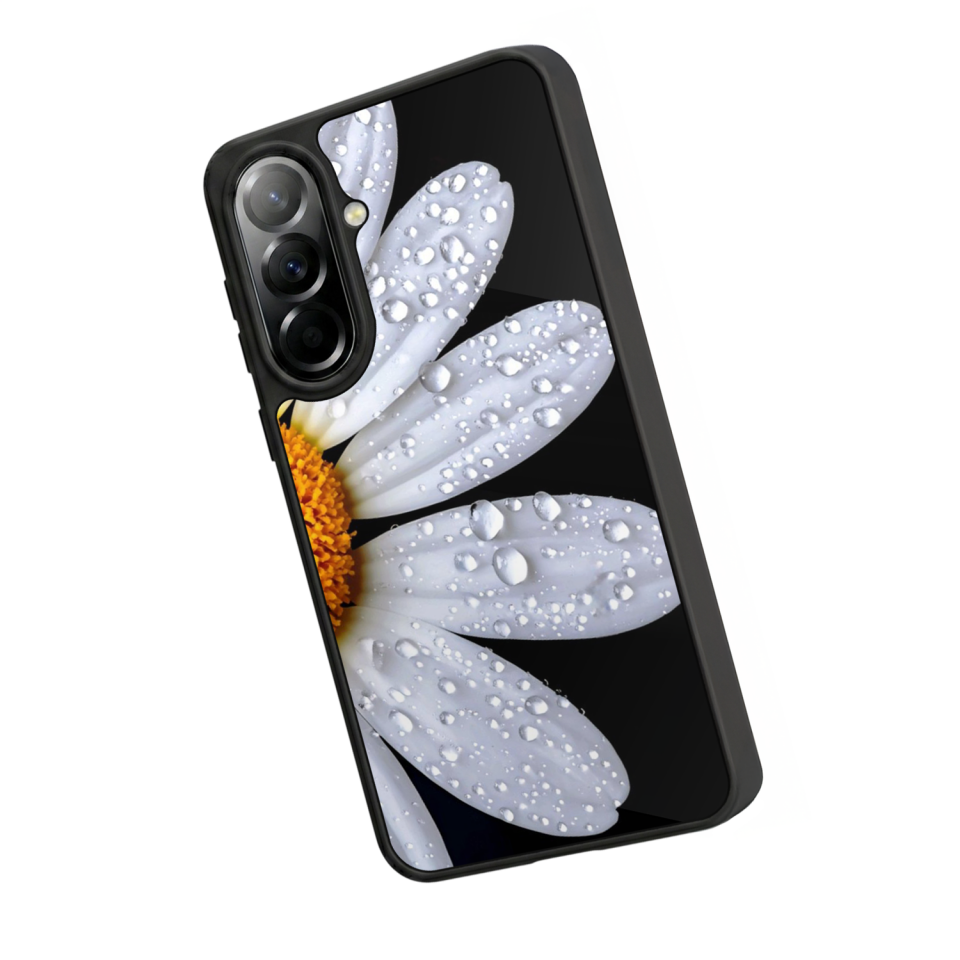 Samsung Galaxy A37 Uyumlu Cicek Tasarımlı Glossy Premium Kılıf