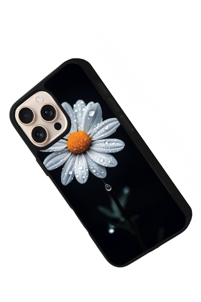 iPhone 14 Pro Uyumlu Cicek Tasarımlı Glossy Premium Kılıf