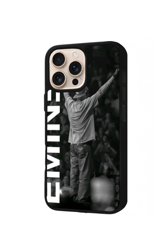 iPhone 16 Pro Max Uyumlu Eminem Tasarımlı Glossy Premium Kılıf
