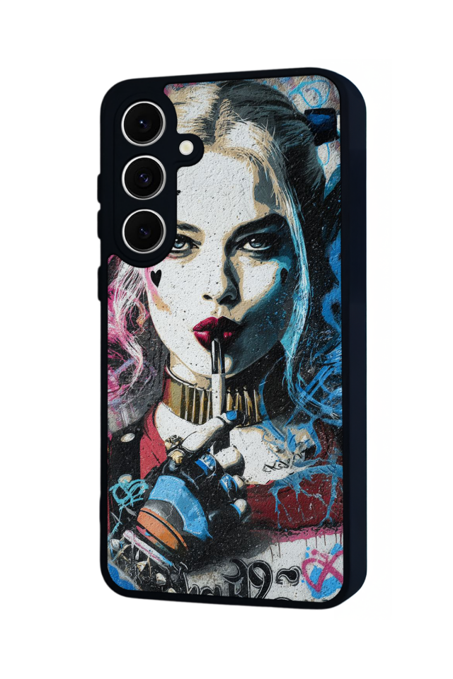 Samsung Galaxy A16 Uyumlu HarleyQueen Tasarımlı Glossy Premium Kılıf
